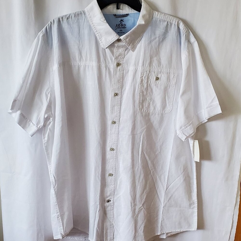 Last Chance! Izod Saltwater Men's Classic/Casual Woven Shirt  Size: XXL NWT!